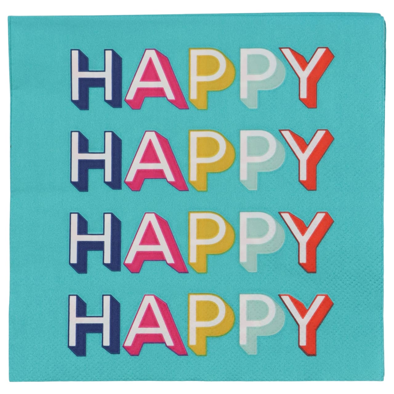 Teal Happy Happy Lunch Napkins, 20ct. by Celebrate It™